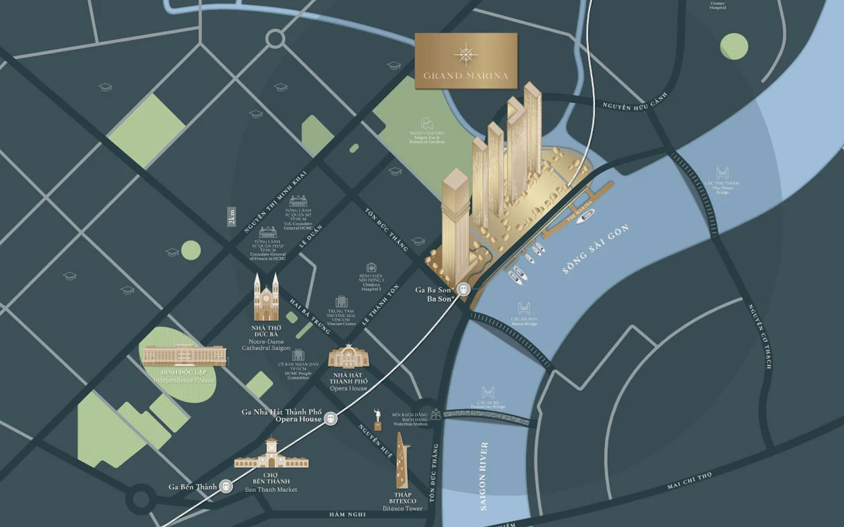 Vị Trí Grand Marina Sài Gòn Chiến Lược và Kết Nối Giao Thông