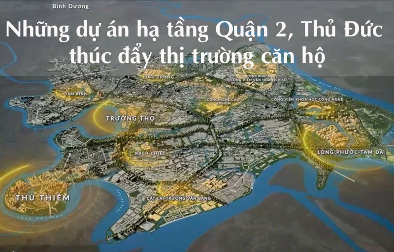 Bản đồ quy hoạch hạ tầng Quận 2 – Thủ Đức