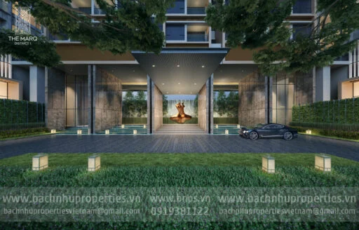 Hình phối cảnh công viên The MarQ Quận 1