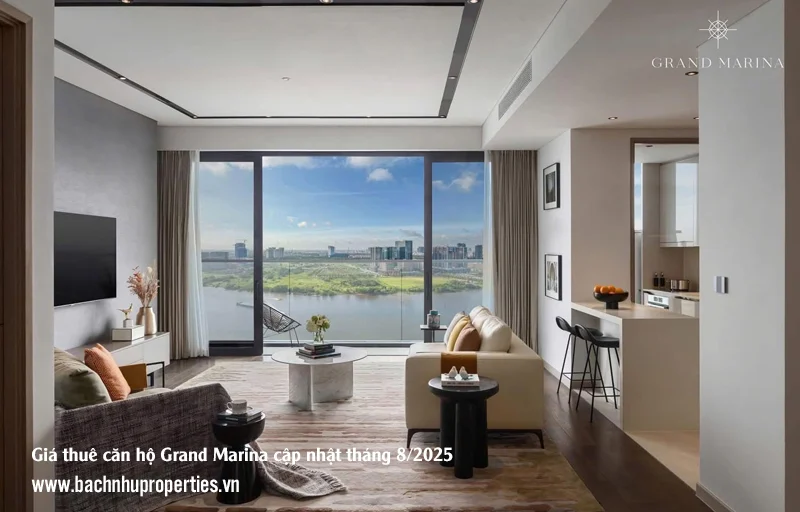 Giá thuê căn hộ Grand Marina cập nhật tháng 8/2025