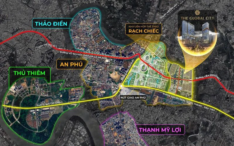 Vị trí và lợi thế liên kết hạ tầng Sola