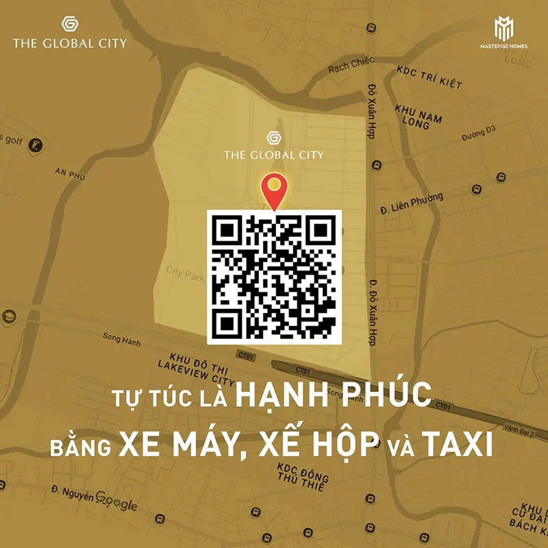 Cách di chuyển đến The Global City bằng oto xe máy