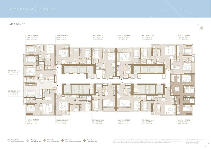 Mặt bằng căn hộ Grand Marina Saigon tòa Lake
