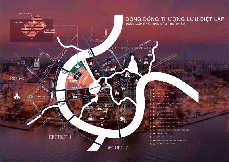 Vị trí dự án Metropole Thủ Thiêm