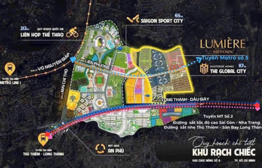 Quy hoạch chi tiết khu Rạch Chiếc Bệ phóng tiềm năng bất động sản khu Đông Sài Gòn