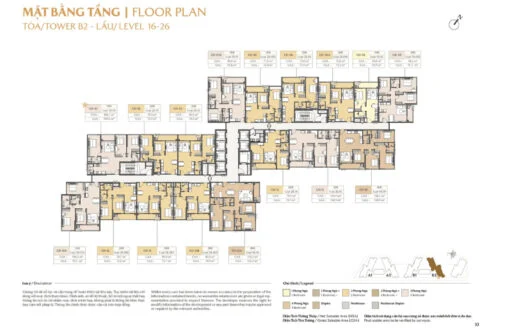 Khám phá mặt bằng Masteri Park Place tầng 16-26 tòa B2