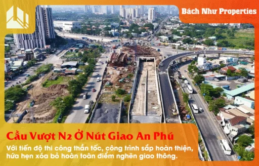 Cầu vượt N2 ở nút giao An Phú Mảnh ghép hoàn hảo cho hạ tầng khu Đông TP.HCM