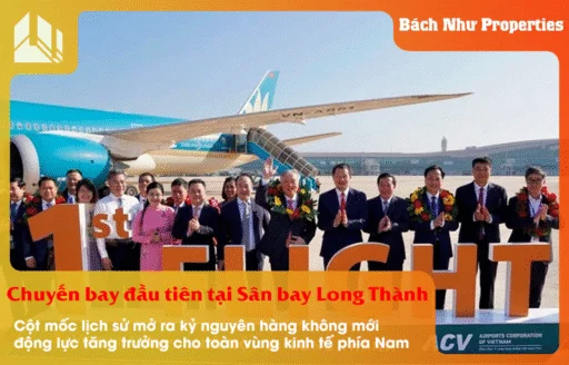 Chuyến bay đầu tiên tại Sân bay Long Thành