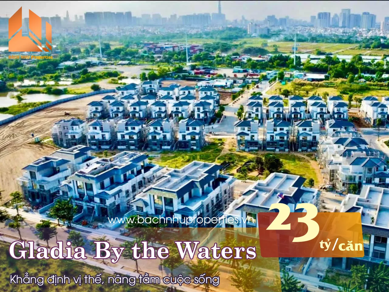 Giá bán biệt thự Gladia By the Waters