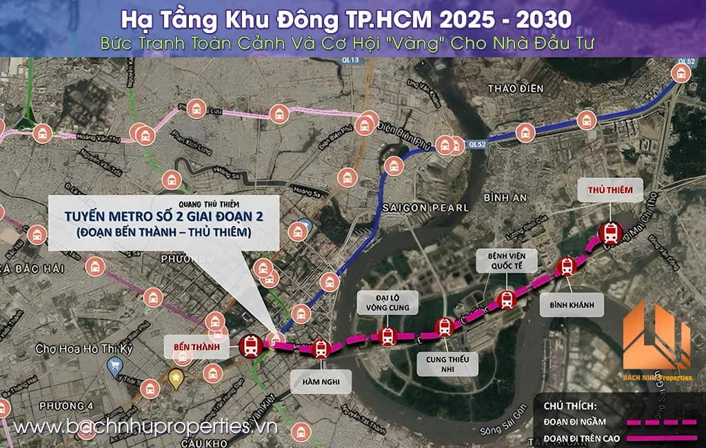 Hạ Tầng Khu Đông TP.HCM 2025 - 2030 Bức Tranh Toàn Cảnh - Bách Như Properties