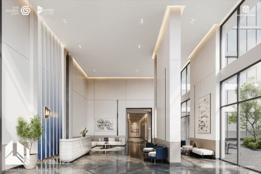 tiện ích dự án Masteri Cosmo Central - LOBBY THANG MÁY