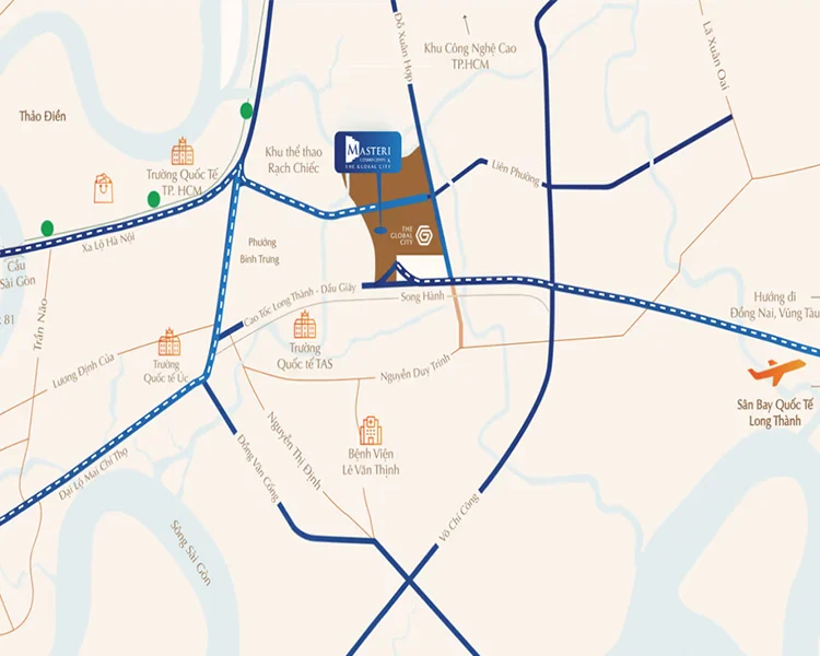 Vị trí Cosmo centra Global City