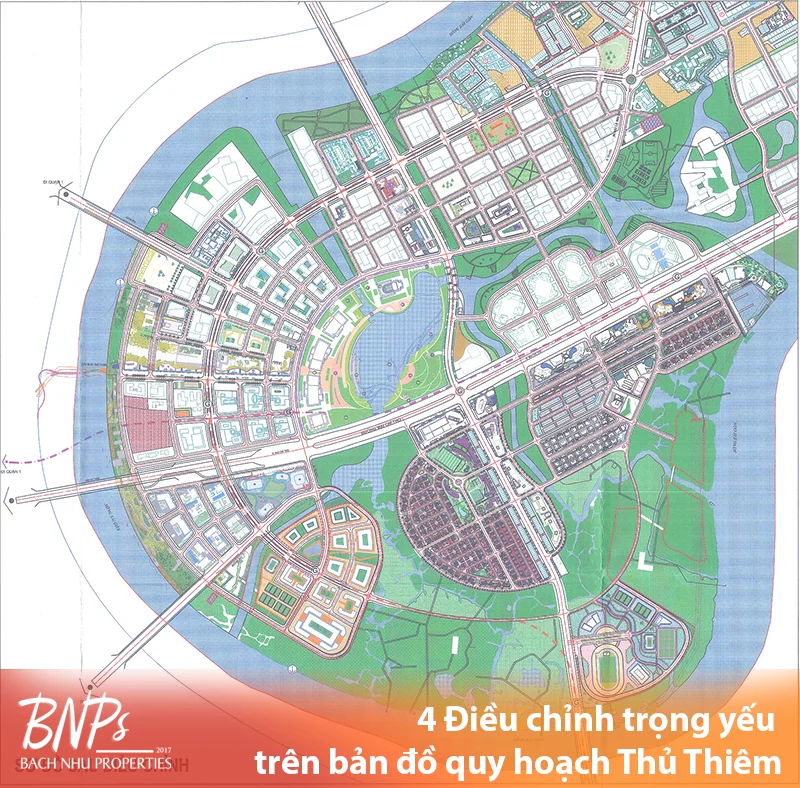 Cập nhận bản đồ quy hoạch Thủ Thiêm - Bách Như Properties - BNPs