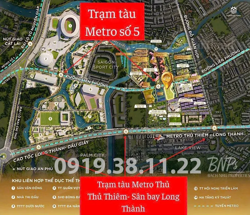 Nhà Ga Metro Thủ Thiêm - Bách Như Properties - BNPs