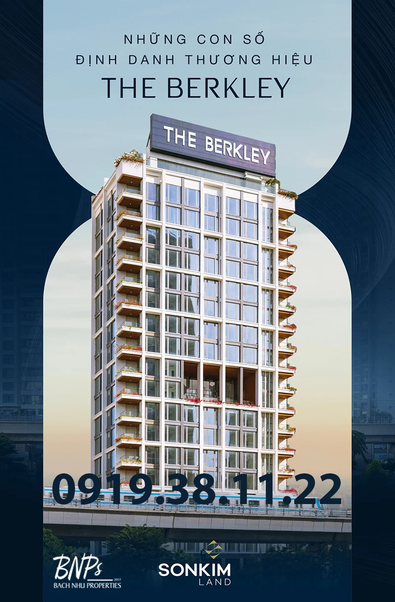 Những con số định danh thương hiệu The Berkley - Bách Như Properties - BNPs