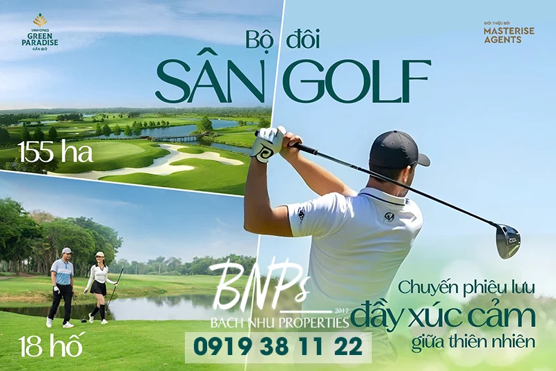 sân Golf tại Vinhomes Green Paradise - Bách Như Properties