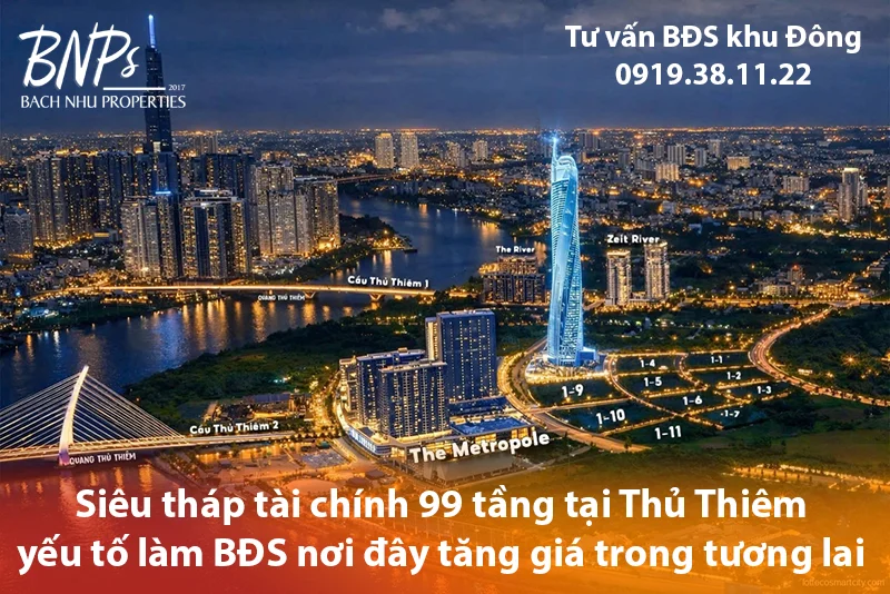 Vì sao bất động sản Thủ Thiêm chuẩn bị tăng giá Quý 22026 - Bách Như Properties - BNPs