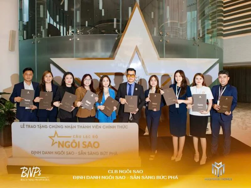 Lễ trao tặng chứng nhận thành viên chính thức Câu lạc bộ (CLB) Ngôi Sao - Bách Như Properties - BNPs