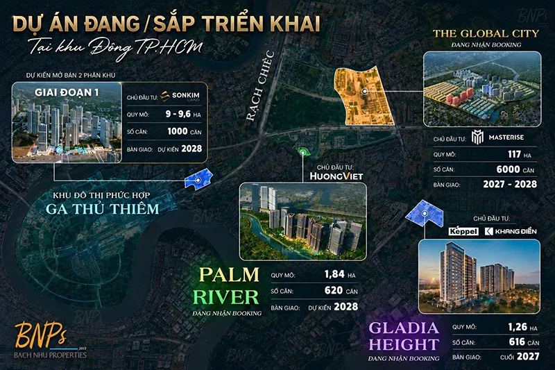 Dự án mới khu Đông TP HCM 2026 - Bách Như Properties - BNPs