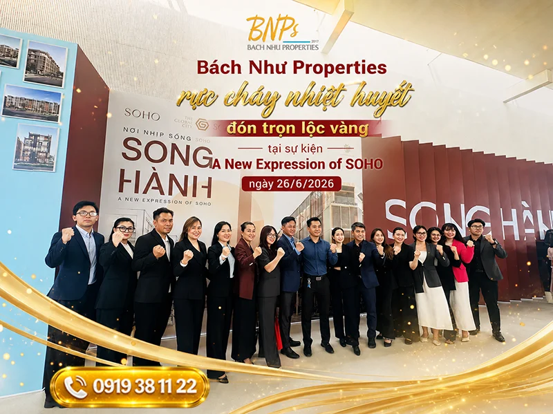 Bách Như Properties rực cháy nhiệt huyết đón trọn lộc vàng tại sự kiện A New Expression of SOHO - BNPs