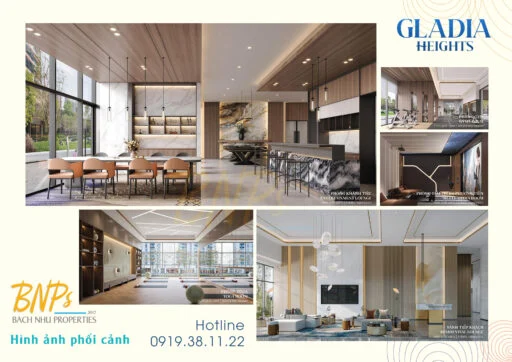 Hình phối cảnh 3D Gladia Heights Khang Điền