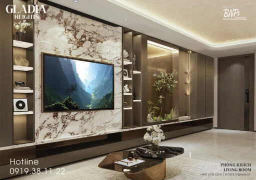 Hình phối cảnh 3D Gladia Heights Khang Điền