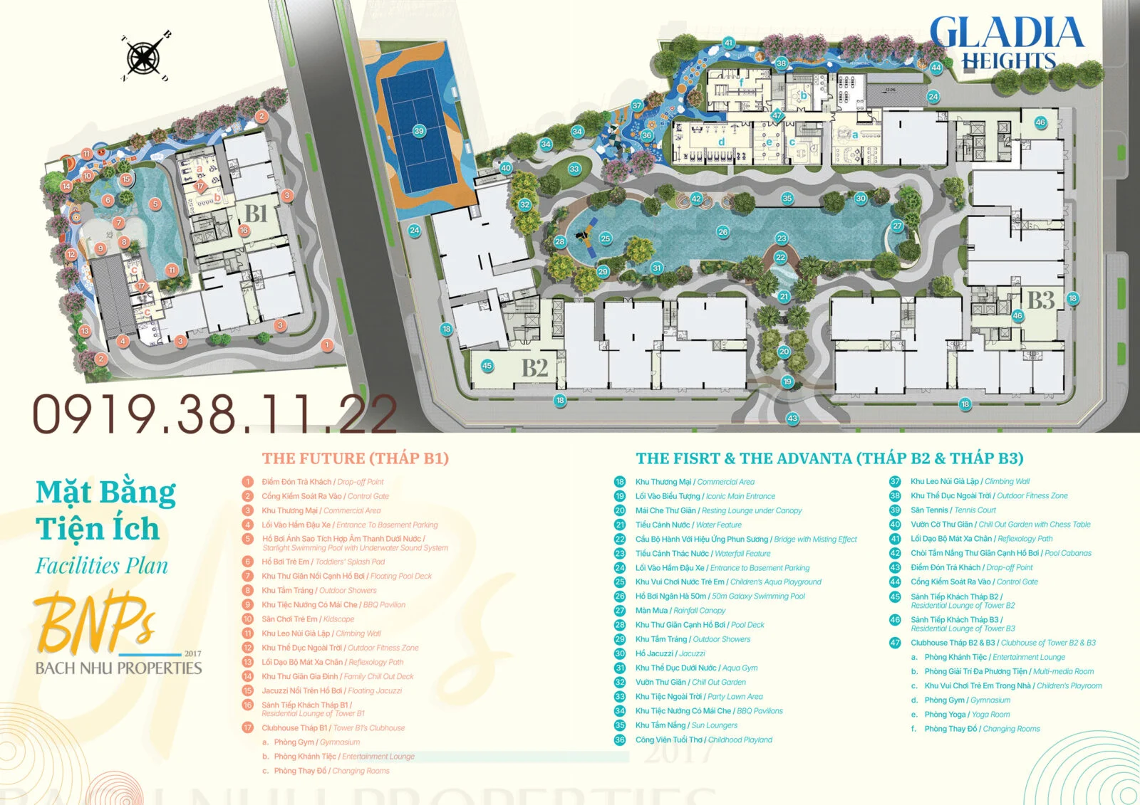 Mặt Bằng Tổng thể Gladia Heights toàn khu