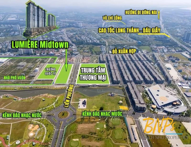 Phân tích vị trí chiến lược và hạ tầng xung quanh Lumière Midtown - Bách Như Properties - BNPs