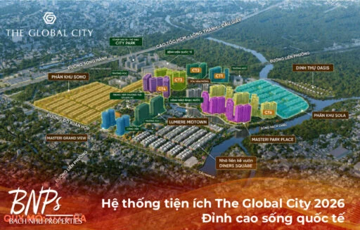 Hệ thống tiện ích The Global City 2026: Đỉnh cao sống quốc tế