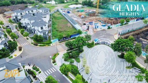 Hình ảnh thực tế công trình thi công tại Gladia Heights