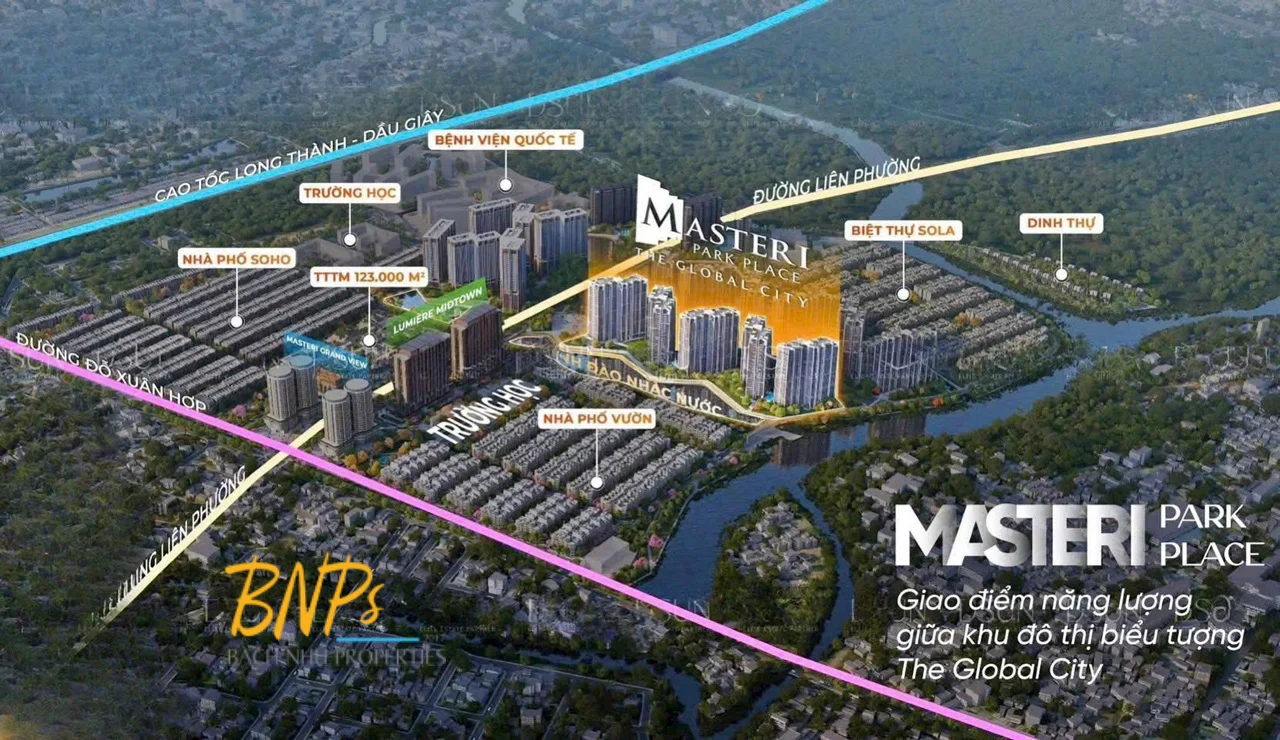 Vị Trí Độc Tôn Của Masteri Park Place Trong Dự Án The Global City - Bách Như Properties - BNPs