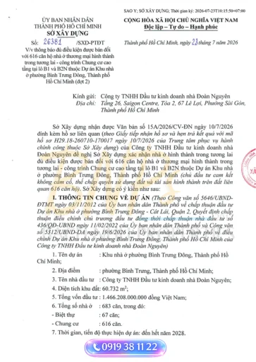 Gladia Heights có giấy phép không Pháp lý hoàn thiện 100%, sẵn sàng mở bán - Bách Như Properties - BNPs