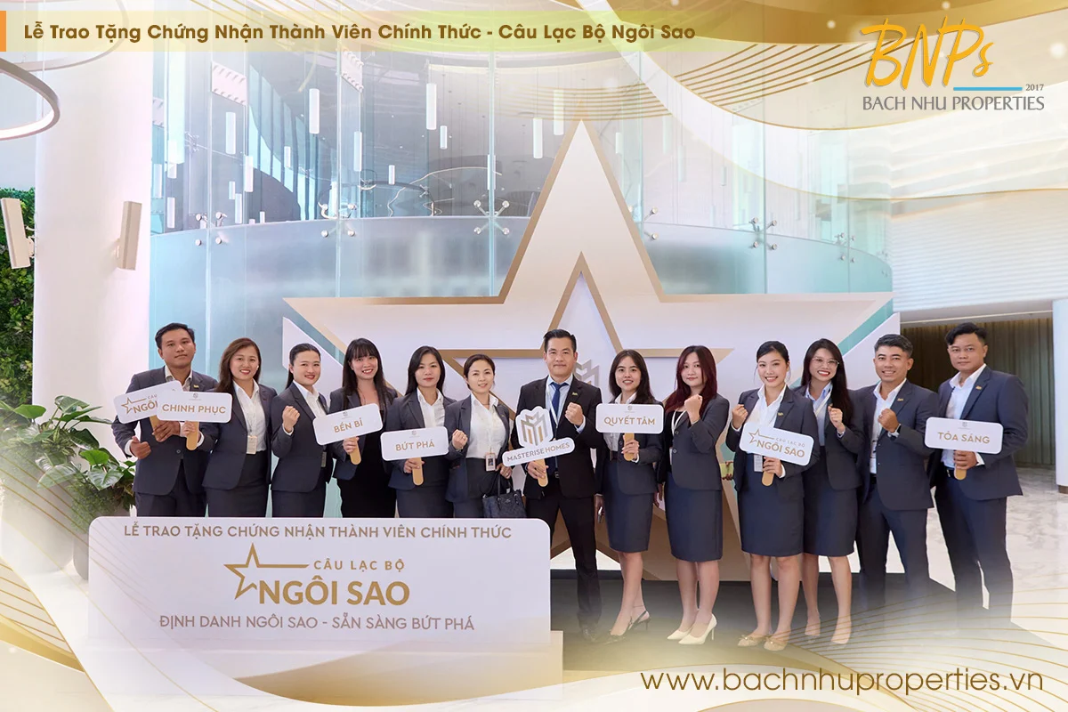 Bách Như Properties tại sự kiện Lễ Trao Tặng Chứng Nhận Thành Viên Chính Thức Câu Lạc Bộ Ngôi Sao