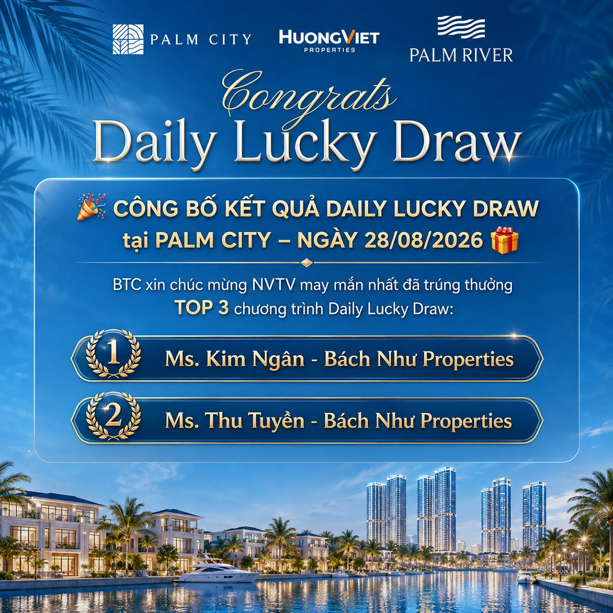 Bách Như Properties Bứt phá tại Daily Lucky Draw 28/08/2026