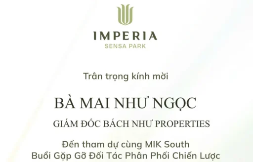 Bách Như Properties Imperia Sensa Park – Đối Tác Phân Phối Chiến Lược Đồng Hành Cùng MIK Group - BNP's
