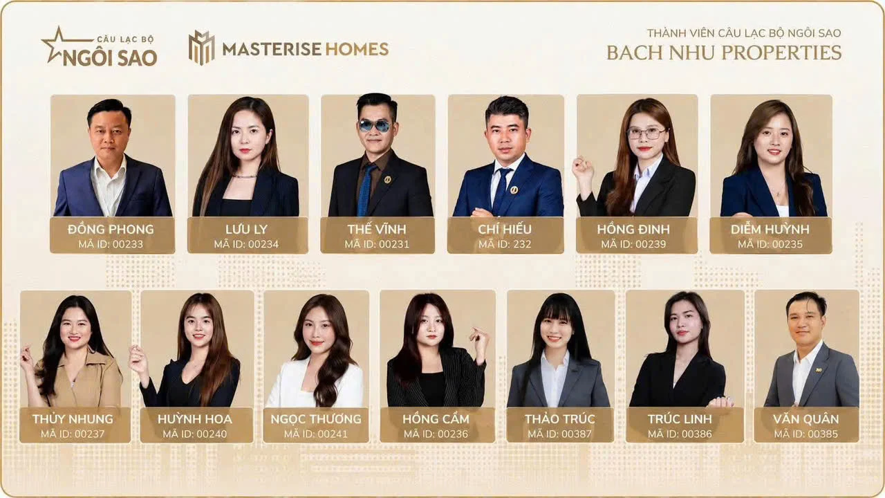 BÁCH NHƯ PROPERTIES TỰ HÀO LÀ THÀNH VIÊN KIẾN TẠO GIÁ TRỊ CÙNG CÂU LẠC BỘ NGÔI SAO MASTERIES HOMES