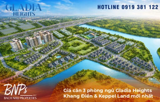 Giá căn 3 phòng ngủ Gladia Heights Khang Điền & Keppel Land mới nhất