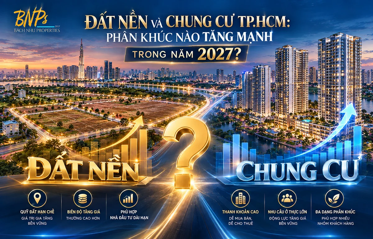 Đất Nền Và Chung Cư TPHCM: Phân Khúc Nào Tăng Mạnh Trong Năm 2027?