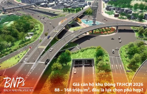 Giá căn hộ khu Đông TP.HCM 2026: 88 – 168 triệu/m², đâu là lựa chọn phù hợp? Cùng Bách Như Properties - BNP's phân tích chi tiết từng dự án