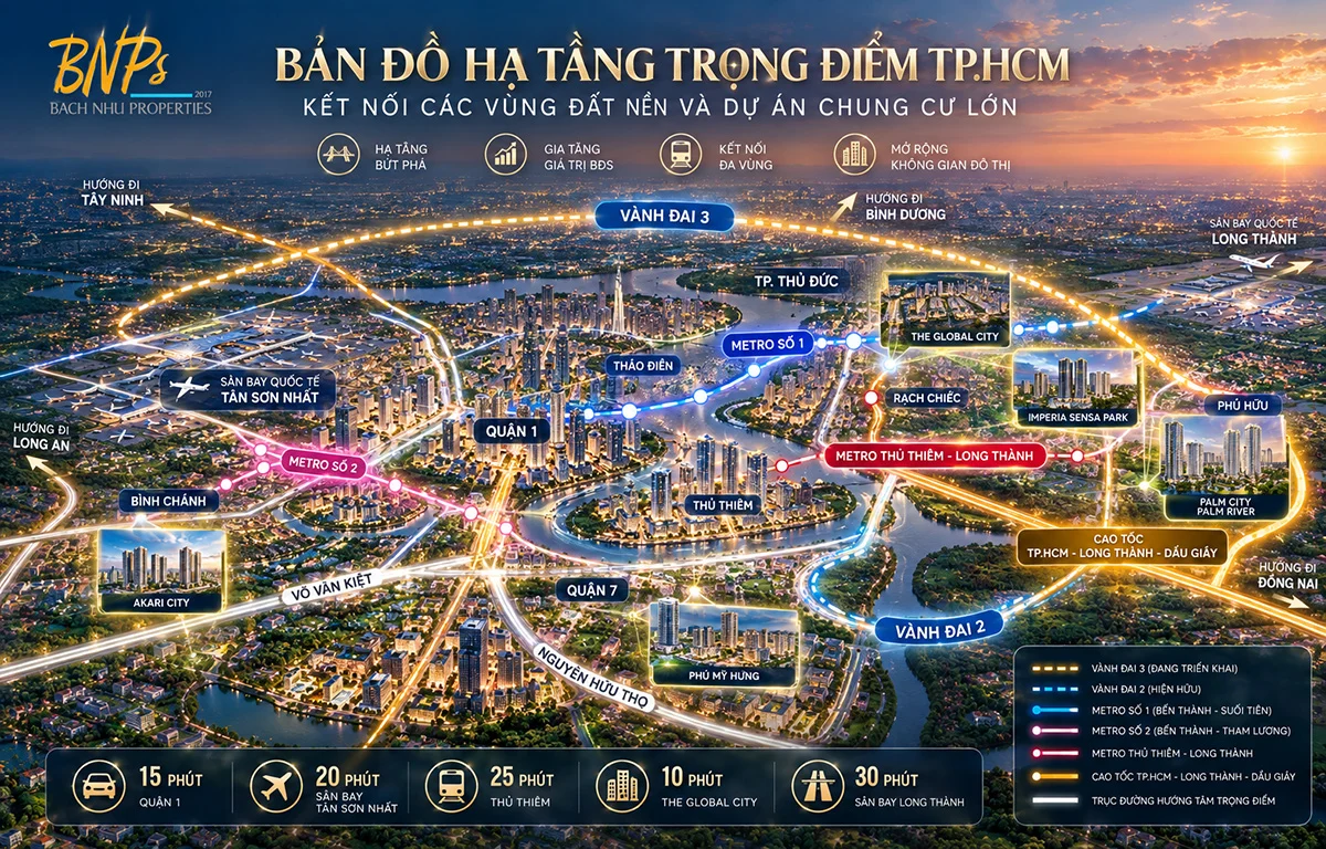 Hạ Tầng Giao Thông – "Khơi Thông Dòng Chảy" Bất Động Sản TPHCM