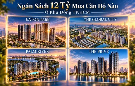 Ngân sách 12 tỷ mua căn hộ nào ở khu Đông TP.HCM? So sánh 4 lựa chọn đắt giá - Bách Như Properties - BNP's