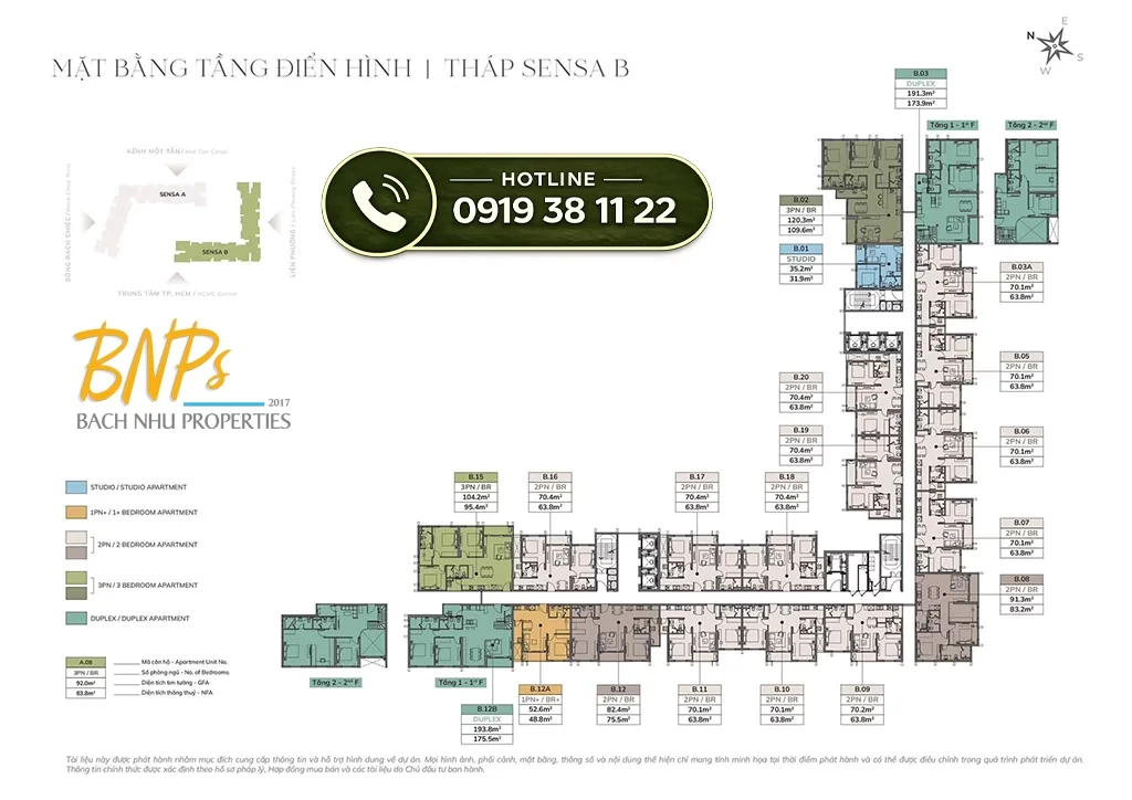 Phân Tích Mặt Bằng Imperia Sensa Park – Từ Quy Hoạch Tổng Thể Đến Tòa Sensa B - Bách Như Properties - BNP's