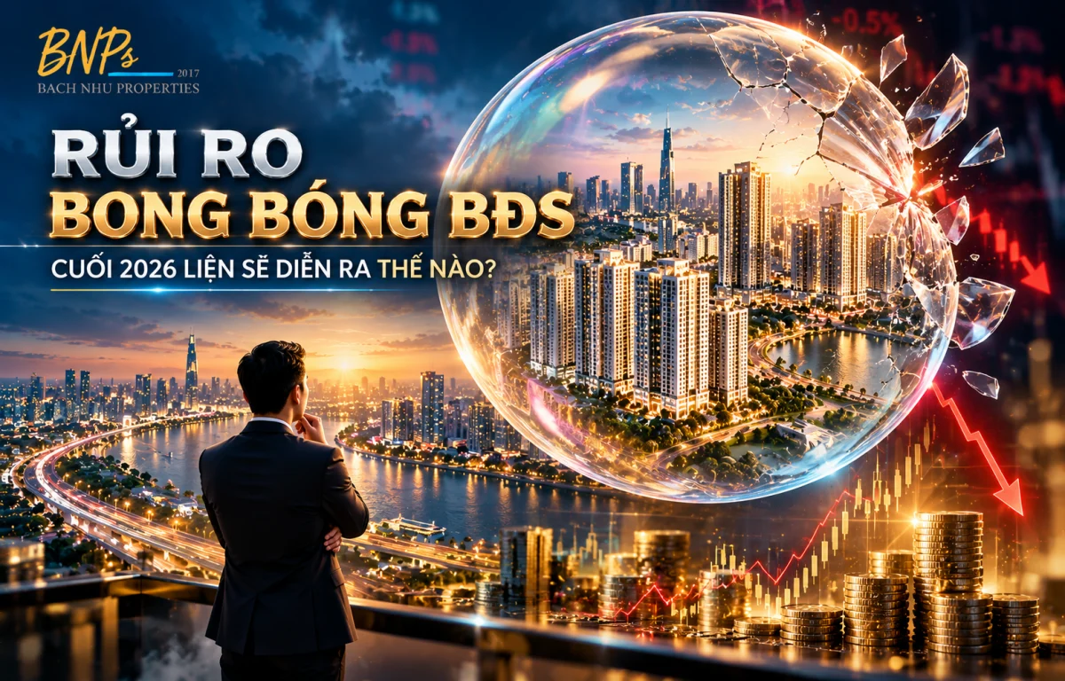 Rủi ro bong bóng BĐS cuối 2026 liệu sẽ diễn ra thế nào?